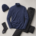 GPT Image 2 Gallery flatlay - Sous-couche thermique col montant Homme