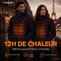 Doudoune chauffante Celsius 9 rouge 9HEAT - vue 6
