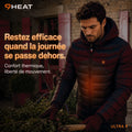 Doudoune chauffante Celsius 9 rouge 9HEAT - vue 9