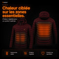 Doudoune chauffante Celsius 9 rouge 9HEAT - vue 10