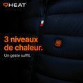 Doudoune chauffante Celsius 9 bleu marine 9HEAT - vue 11