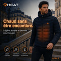 Doudoune chauffante Celsius 9 bleu marine 9HEAT - vue 13