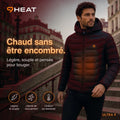 Doudoune chauffante Celsius 9 rouge 9HEAT - vue 13