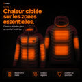 Doudoune chauffante Celsius 9 rouge 9HEAT - vue 14