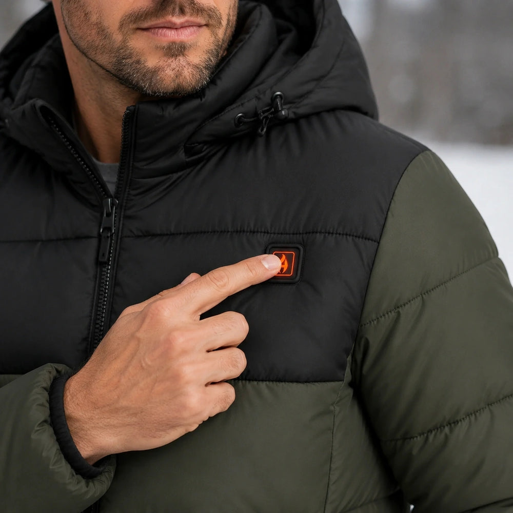 9HEAT Nordic K2 - Manteau chauffant - Bouton de contrôle