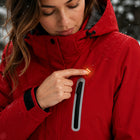 9HEAT Arctic 9 - Parka chauffante Femme - Bouton de contrôle