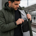 9HEAT Arctic 9 - Parka chauffante Homme - Batterie et branchement