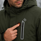 9HEAT Arctic 9 - Parka chauffante Homme - Bouton de contrôle