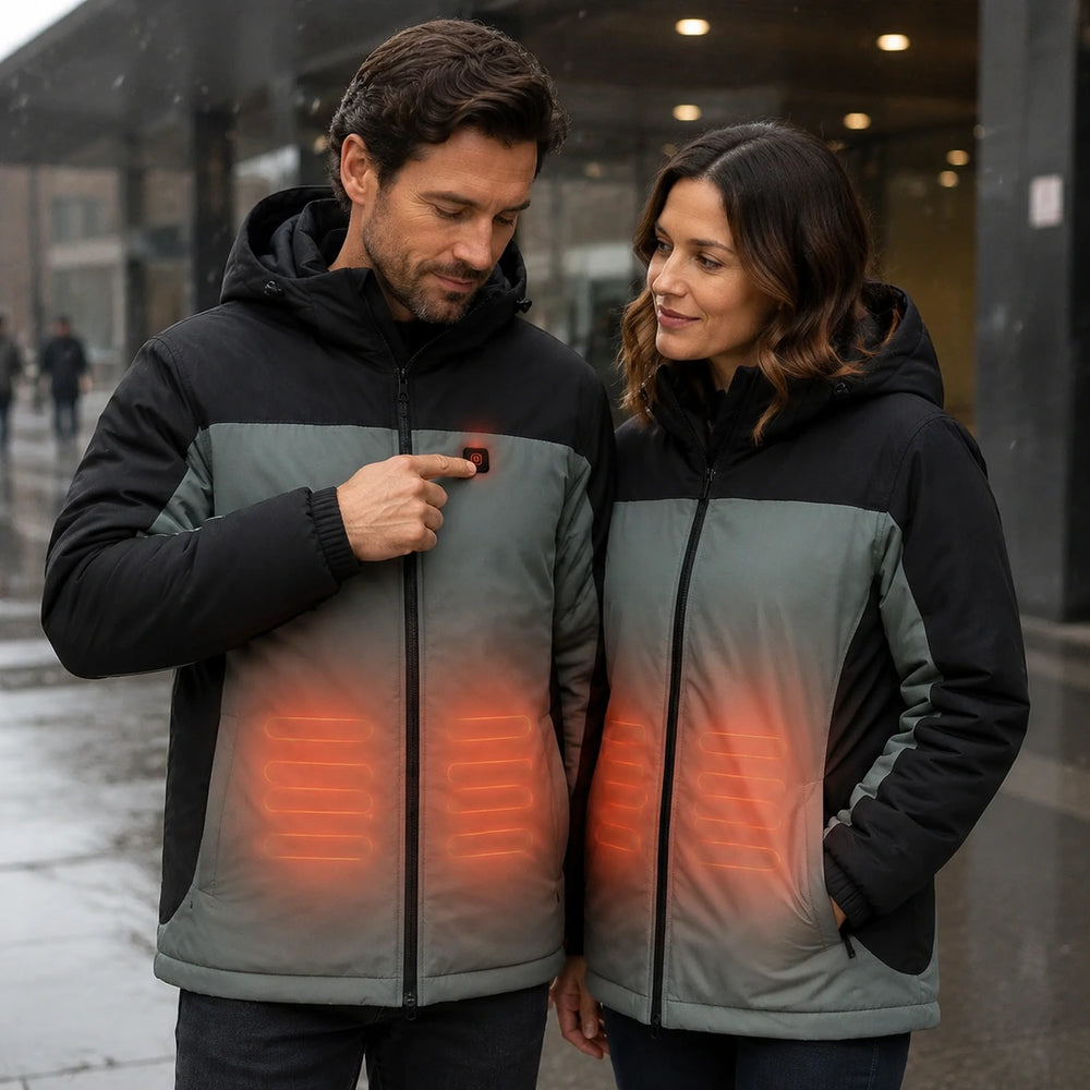 9HEAT Fania 5 - Parka chauffante Unisexe - Chaleur réglable