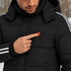 9HEAT Long-Stride 8 - Veste chauffante longue Unisexe - Bouton de contrôle