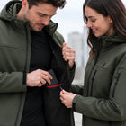 9HEAT Light K7 Softshell - Veste chauffante Unisexe - Batterie et branchement