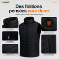 Finitions de la doudoune sans manches chauffante 9HEAT Ultra 9