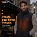 Doudoune sans manches 9HEAT pensée pour l'hiver français