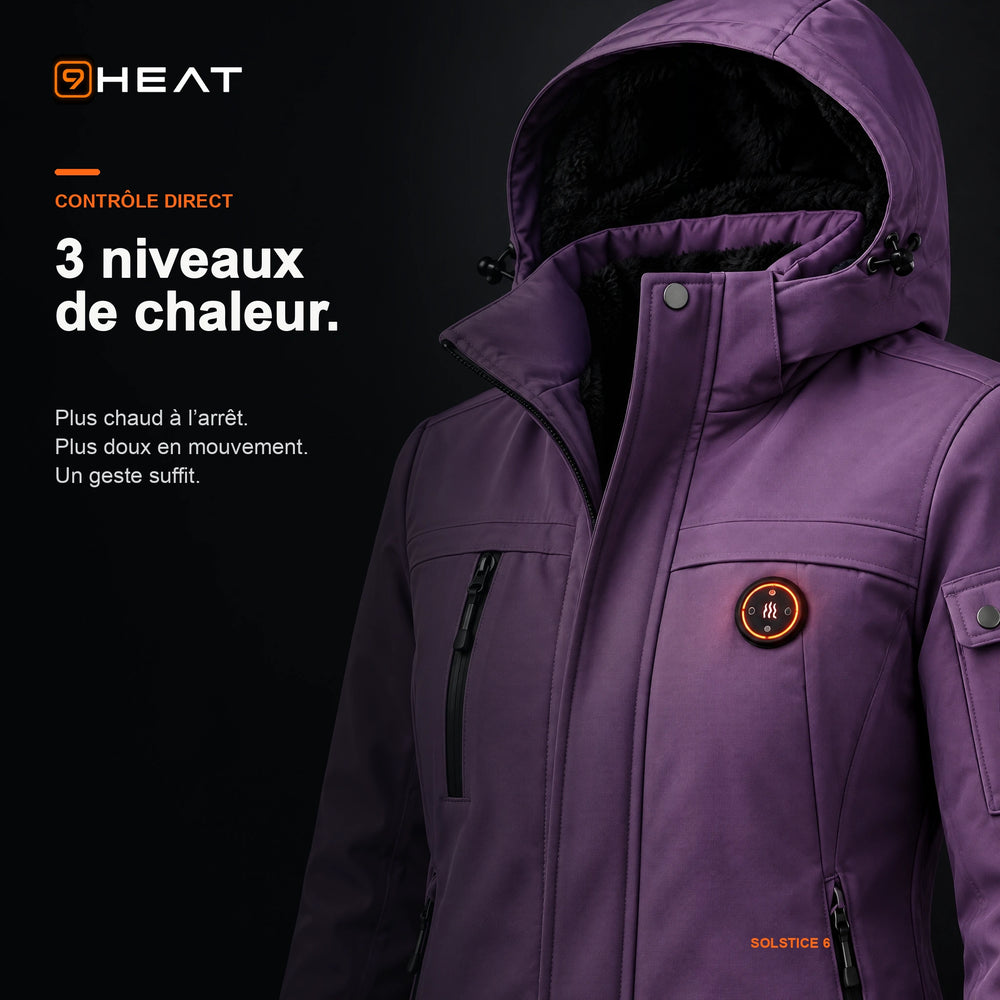 Commande Solstice 6 : trois niveaux de chaleur réglables