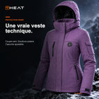 Solstice 6 : veste technique coupe-vent doublée polaire à capuche