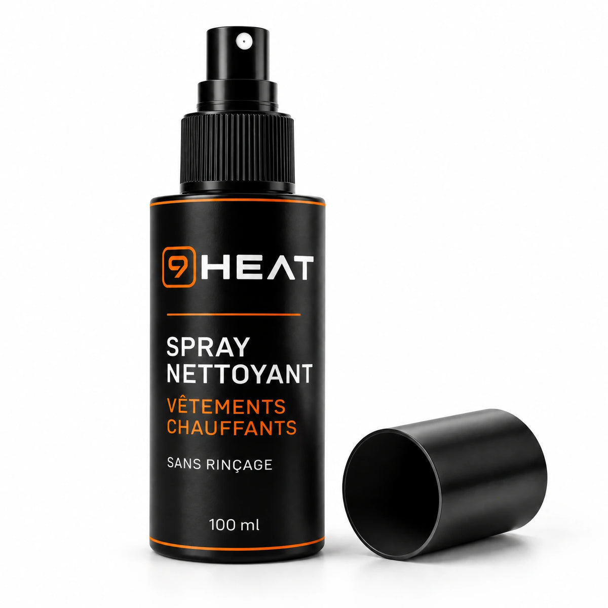 Spray nettoyant 9HEAT pour vêtements chauffants, flacon de 100 ml