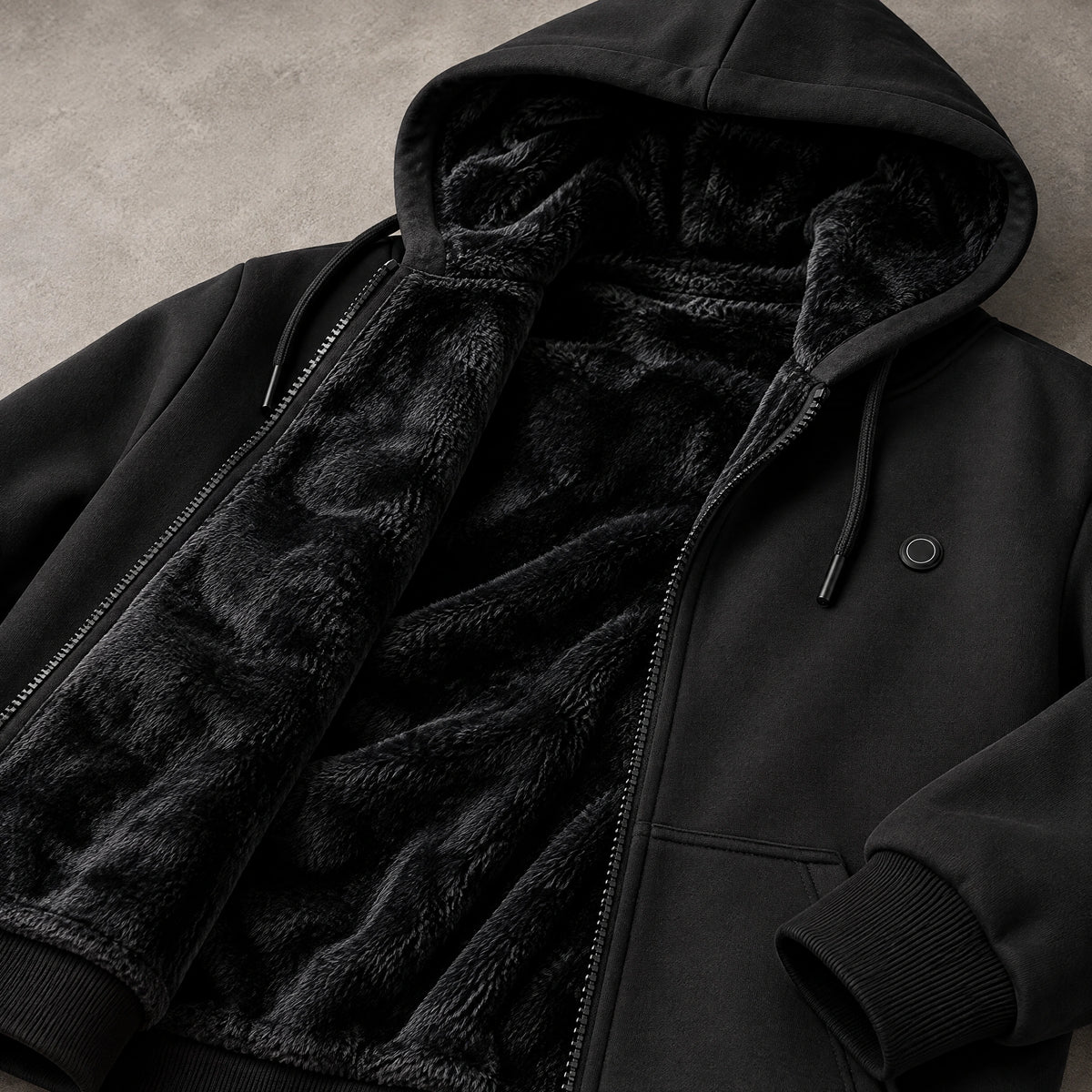 9HEAT Velora 5 — Veste sweat zippée chauffante doublée velours