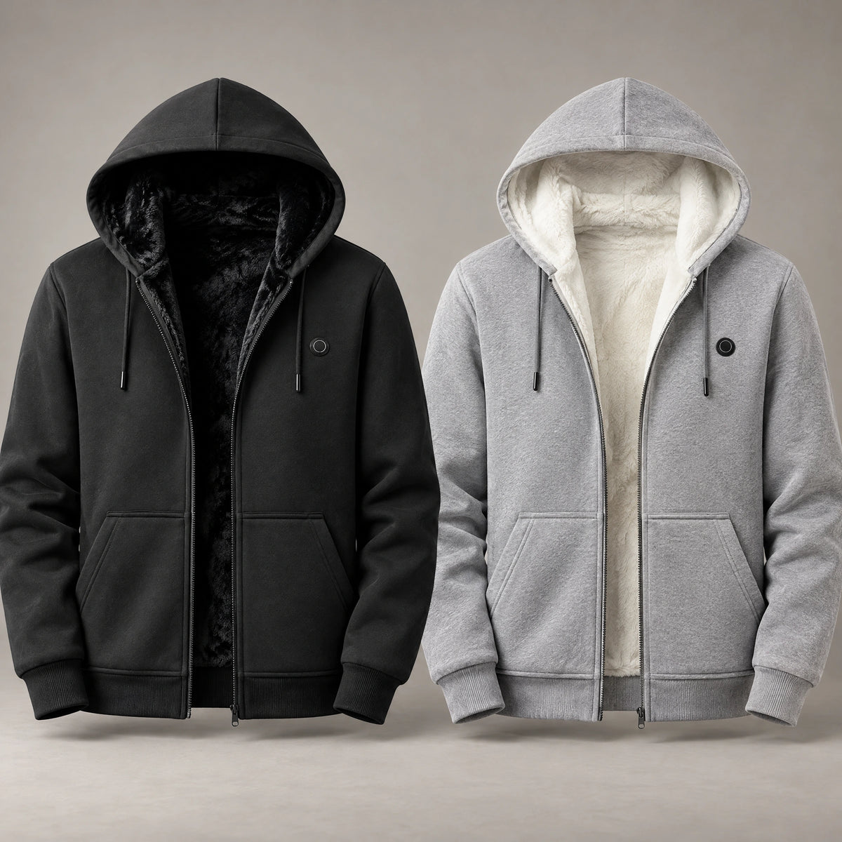 9HEAT Velora 5 — Veste sweat zippée chauffante doublée velours