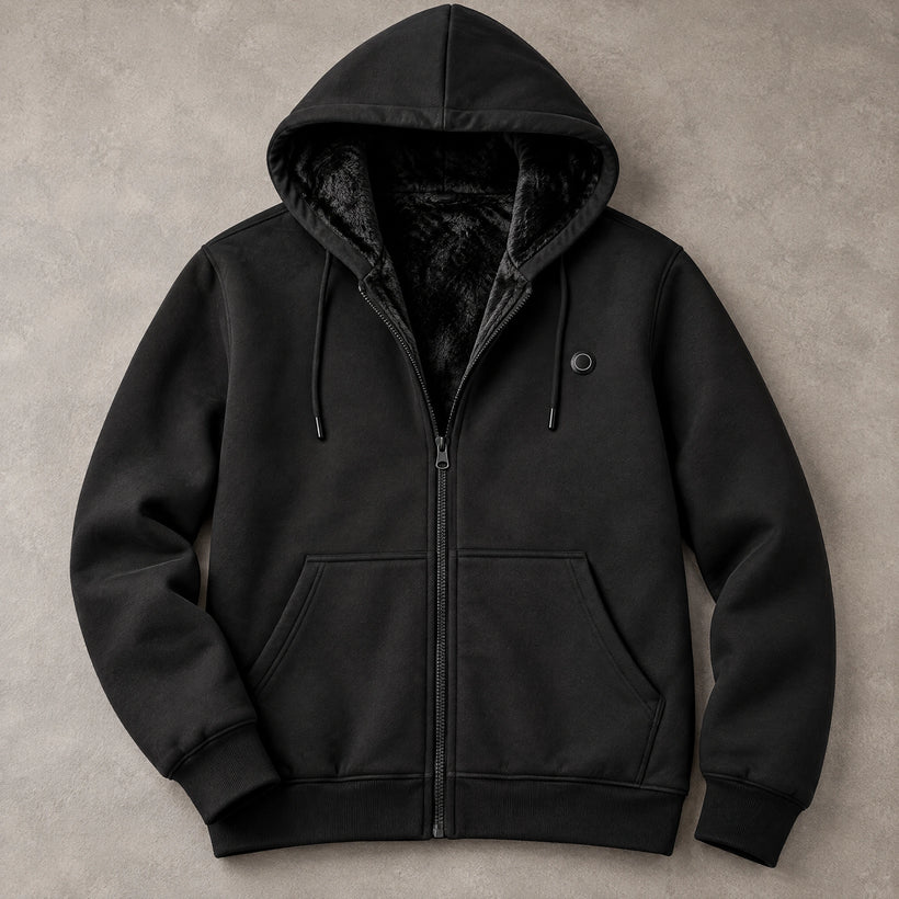 9HEAT Velora 5 — Veste sweat zippée chauffante doublée velours