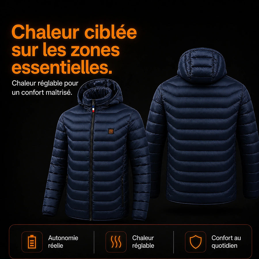 Doudoune Celsius 9 Bleu Marine : repartition des zones chauffantes | galerie validee 20260810 10