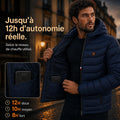 Doudoune Celsius 9 Bleu Marine : bouton 9HEAT et tirette de fermeture | galerie validee 20260810 11