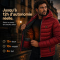 Doudoune Celsius 9 Rouge : bouton 9HEAT et tirette de fermeture | galerie validee 20260810 11