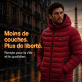 Doudoune Celsius 9 Rouge portee en ville par temps froid | galerie validee 20260810 03