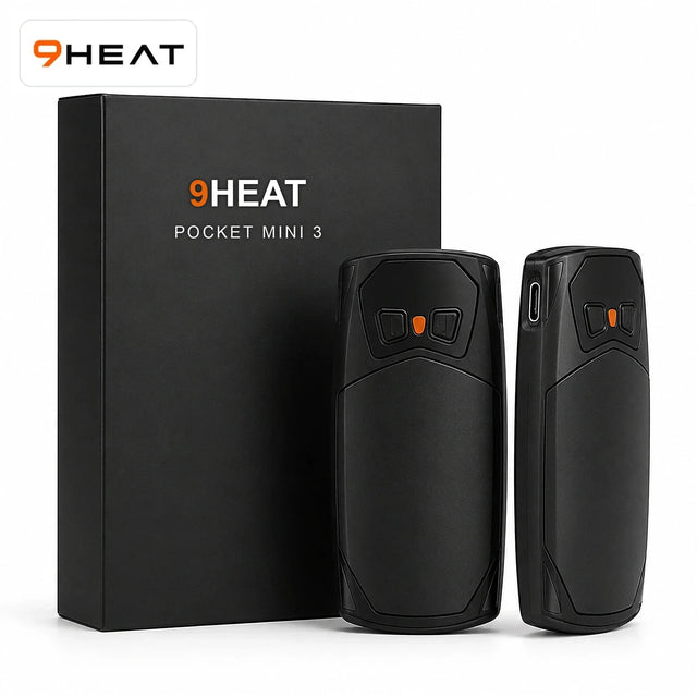 9HEAT Pocket Mini 3 - Chauffe-mains magnétiques 2000 mAh - Paire magnétique