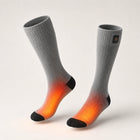 9HEAT Sock'R - Chaussettes chauffantes Unisexe - Produit fond clair avec zones de chauffe