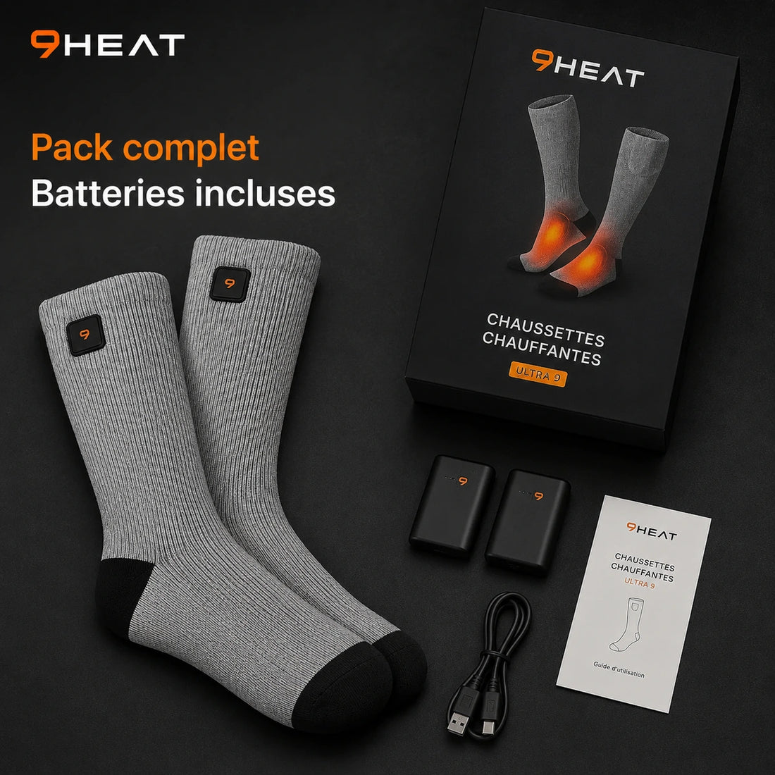Chaussettes chauffantes unisexe - Sock'R