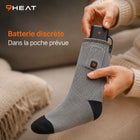 9HEAT Sock'R - Chaussettes chauffantes Unisexe - Batterie dans la poche