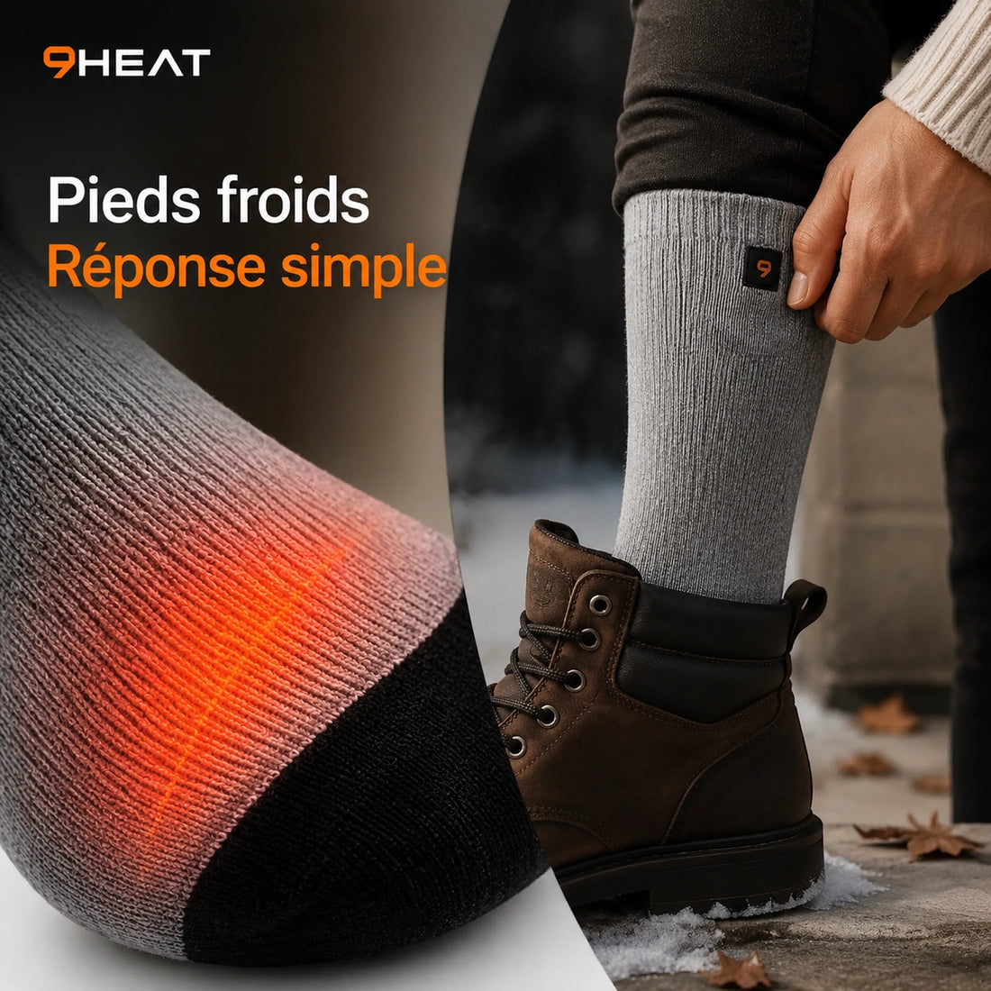 Chaussettes chauffantes unisexe - Sock'R