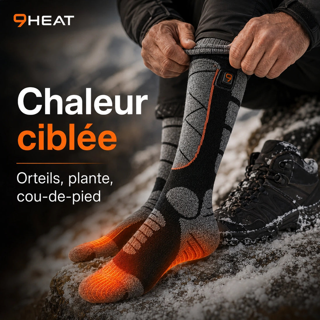 Chaussettes chauffantes unisexe - Sock'R34