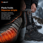 9HEAT Sock'R34 - Chaussettes chauffantes Unisexe - Preuve produit
