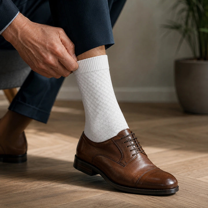 9HEAT DailySoft B4 - Pack 4 paires de chaussettes mi-hautes en viscose de bambou