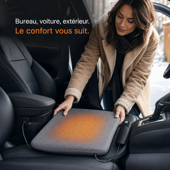 9HEAT Assise C4 - Coussin chauffant 4 niveaux