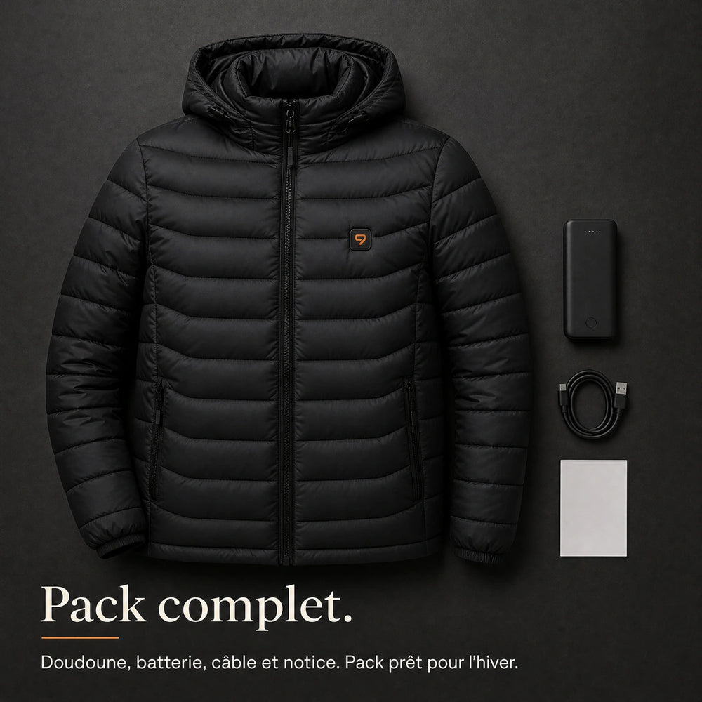 9HEAT Urban 8 - Doudoune chauffante 21 zones - Pack complet