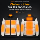 9HEAT Ice 7 - Doudoune chauffante - Zones chauffantes complètes avant et dos