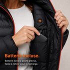 9HEAT Aura 5 - Doudoune chauffante Femme - Batterie / poche