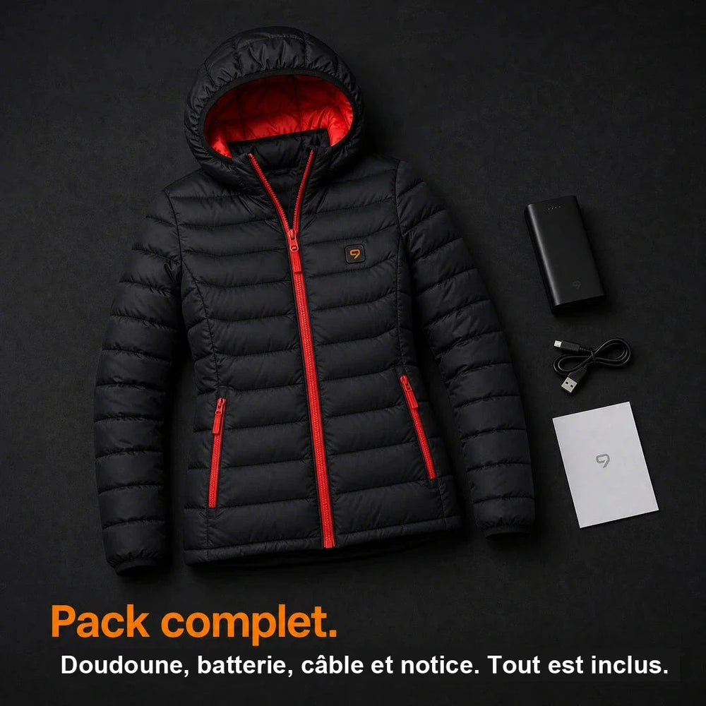 9HEAT Elara 5 - Doudoune chauffante Femme - Pack complet