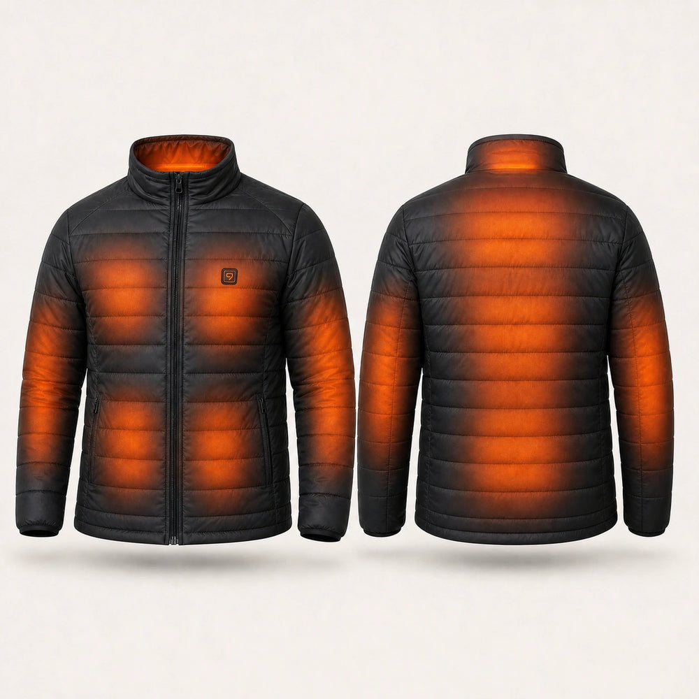 Doudoune chauffante homme Forge 9 - zones chauffantes face et dos avec bouton 9HEAT
