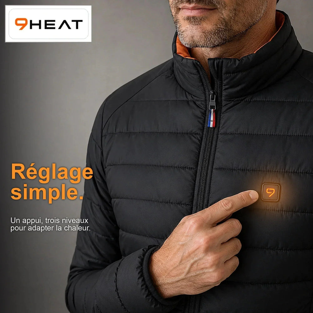 Doudoune chauffante homme Forge 9 - bouton de réglage 9HEAT