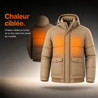 9HEAT Prestige 7 - Doudoune chauffante Homme - Preuve zones chauffantes