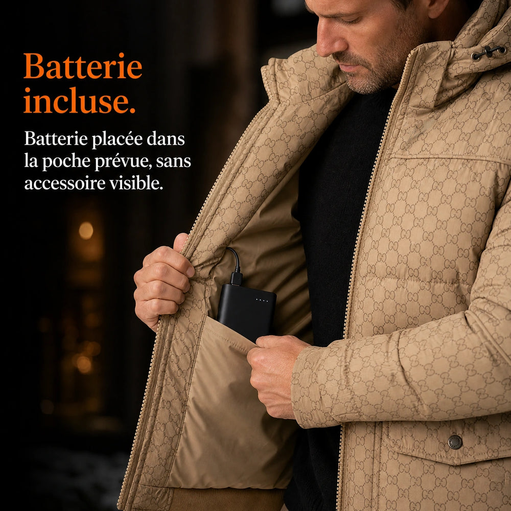 9HEAT Prestige 7 - Doudoune chauffante Homme - Batterie / poche