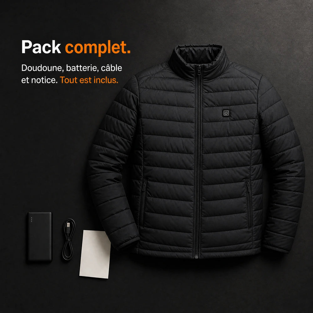 9HEAT Strike 9 - Doudoune chauffante Homme - Pack complet