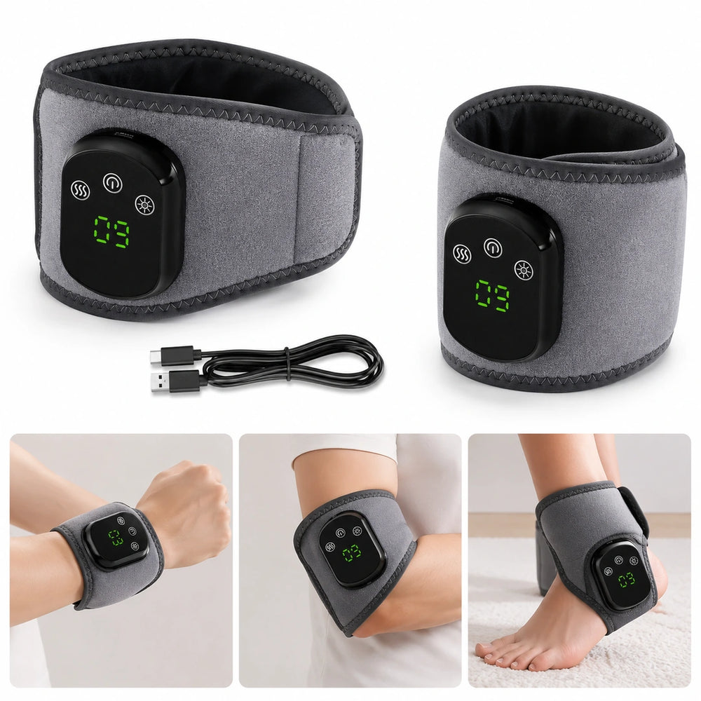 9HEAT Flex V5 - Enveloppe chauffante articulations avec vibration - Accessoire et trois positions