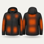 9HEAT Expedition 14 - Parka chauffante Unisexe - zones chauffantes avec bouton 9HEAT visible