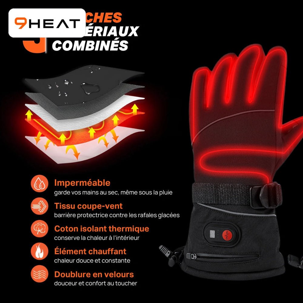 9HEAT Shark 3 - Gants chauffants 7,4V - visuel 3