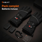 9HEAT Shark 3 - Gants chauffants 7,4V - Pack complet