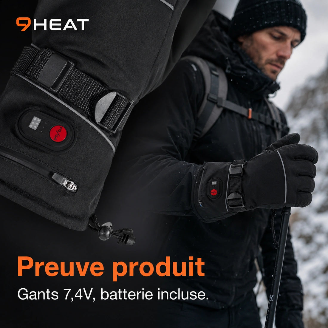 Gants chauffants 7,4V - Shark 3